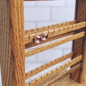 Kate spade peach & gold gumdrop post stud earrings